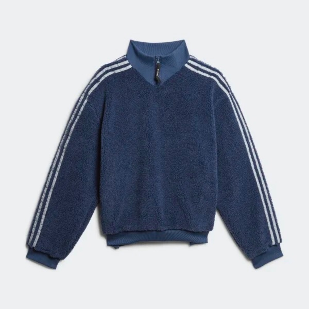 ADIDAS X BLONDEY CROSSOVER CASUAL STRIPE STAND COLLAR PULLOVER HOODIE GS9267